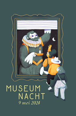 Campaign design and illustration for Museumnacht (museum night)